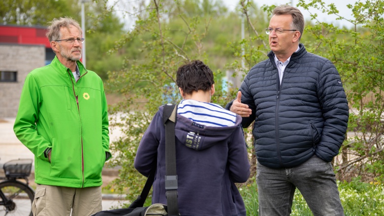 Torsten Petersson und Rolf Dohse im Pressegespräch